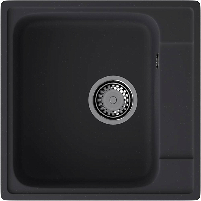 GranFest QUARZ (GF-Z48) Мойка для кухни 480*480мм (черный) 400_400_2898267